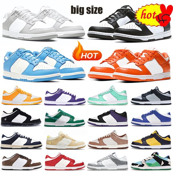 

sandals big size casual shoes men women dunksb sneakers panda unc pn dust green grey fog syracuse michigan mens gai trainers sports shoe, Black