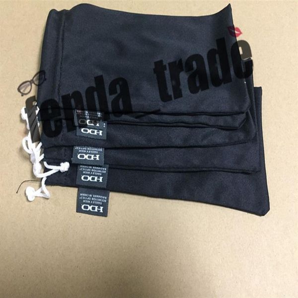 

moq50pcs soft cloth sunglasses bag brand style sunglasses pouch glasses case black color white letter fast ship305y