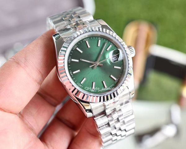 

classic luxury wristwatch diamond designer watchs couples gold womens automatic mechanical rol datejust 41mm 31mm 36 quartz watches for man, Slivery;brown