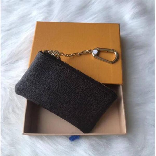 

2021 women's key wallet key pouch bag charm famous mono gram canvas brown white checkered key ring no box #rr43we188f, Red;blue