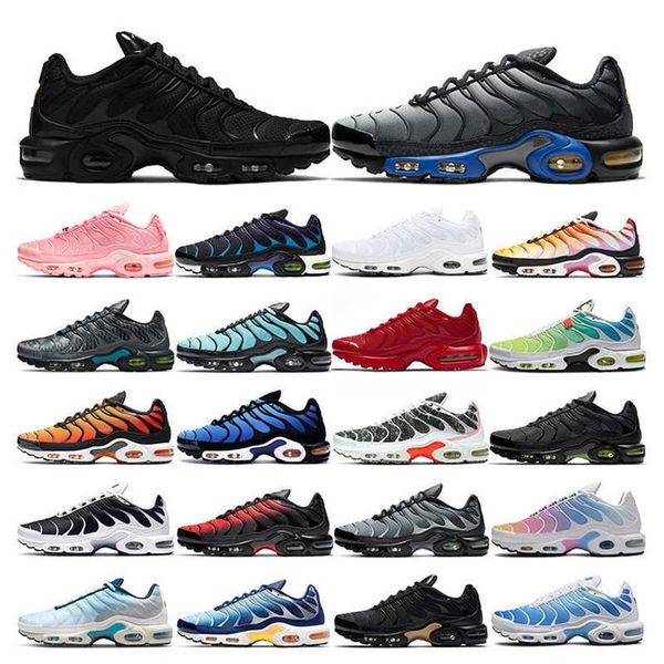 

2021 tn plus running shoes mens black white volt glow hyper pastel blue oreo women orange pink breathable sneakers trainers outdoor spo235q