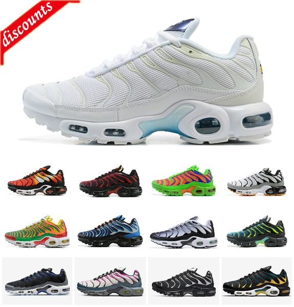 

new sandals 2022 tn plus casual shoes university blue oreo triple black sunset gradient hyper jade seafoam grey designer mens outdoor chauss