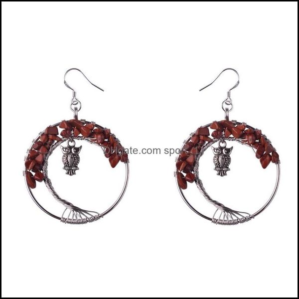 

dangle chandelier woman earrings exaggerated style 925 sterling sier jewelry natural stone amethyst cartoon classic earring drop deli dhunf, Silver