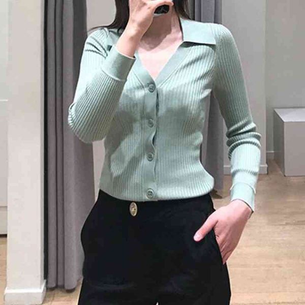 

women's sweaters fadan s family's spring summer versatile solid color slim knit cardigan bottomed shirt, White;black