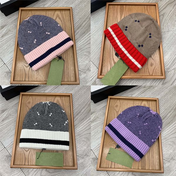 

luxury cashmere skull caps double letters beanies women men knitted cap hats beanie, Blue;gray
