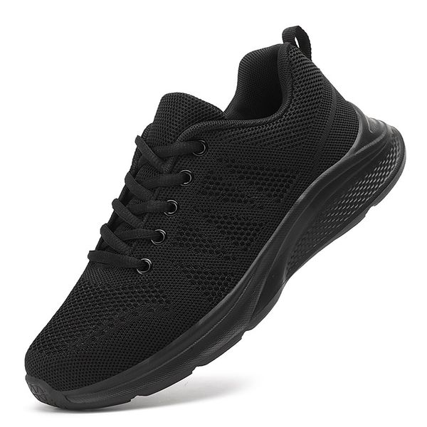 

flying woven shoes four season sports and leisure women'ssports running forrest gump women size 35-40, Black