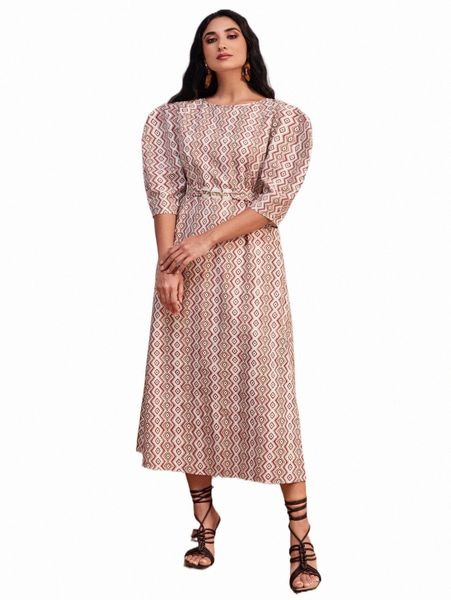 

casual dresses modely geo print puff sleeve belted dress u1wk#, Black;gray