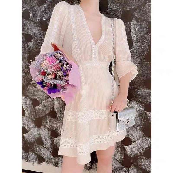 

casual dresses french single s spring and summer waist cut-out stitched celebrity style dress v-neck high slim short skirt, Black;gray