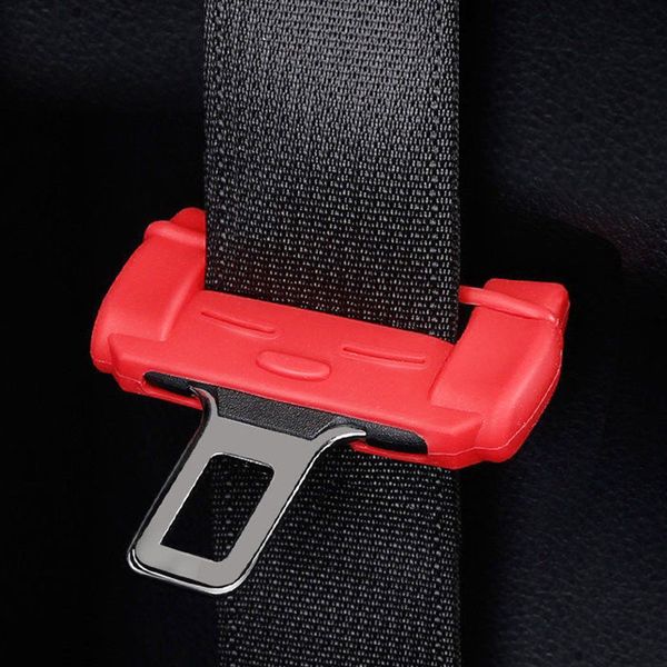 

100pcs car seat belt buckle covers anti scratch interior accessories 4 color