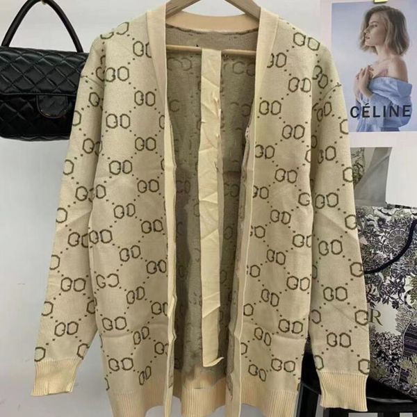 

22gg new women's sweaters casual women knitted sweater designer sweaters lace, White;black