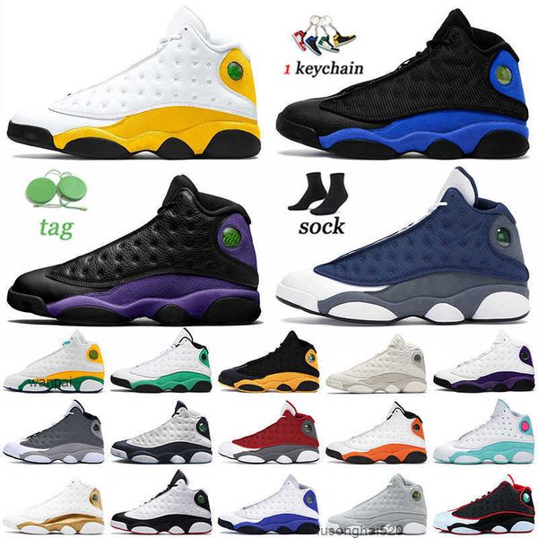 

shoes 2021 arrival jorden 13 13s mens basketball shoes retro high og jumpman men women university gold del sol hyper royal court purple red, Black