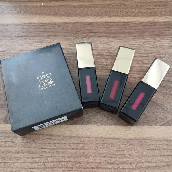 

brand cosmetic matte lipstick 2pcs set makeup press the red tube nude272f