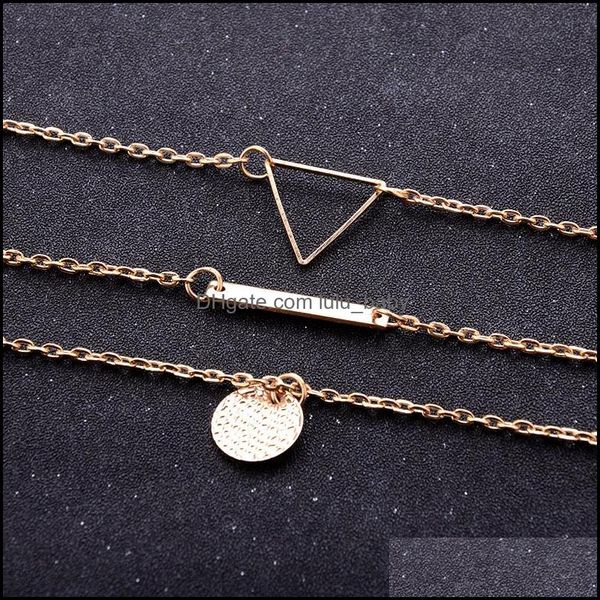 

choker necklace mti-layer bead boho necklaces beautifly jewelry fashion accessories gift statement drop delivery 2021 pendants lulubab dhdqt, Golden;silver