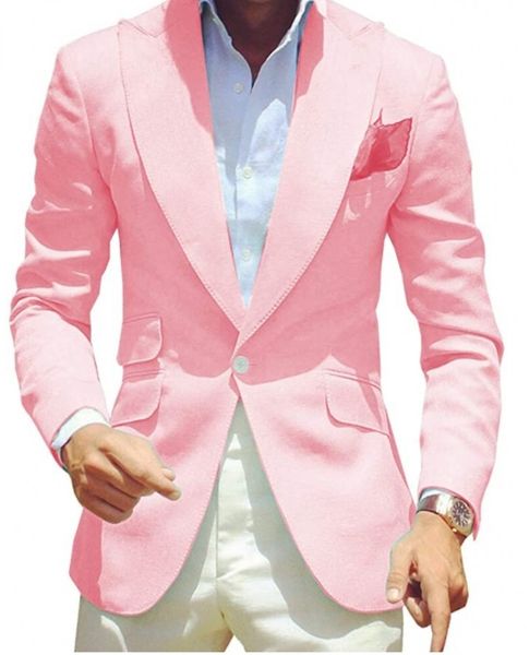 

pink groom tuxedos men wedding dress peak lapel men blazer prom dinner/darty suit, Black;gray