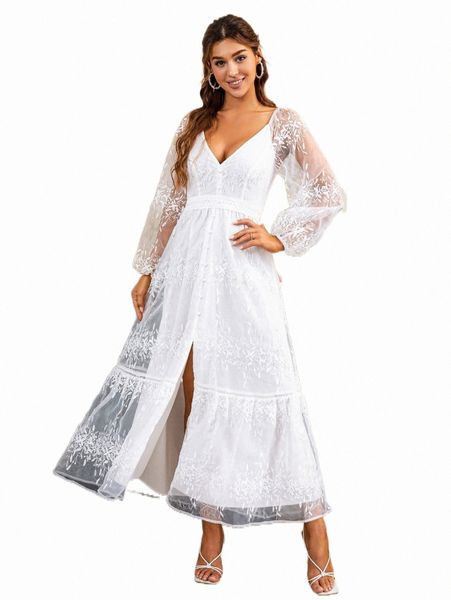 

casual dresses simplee split thigh ruffle hem lace dress e1rn#, Black;gray