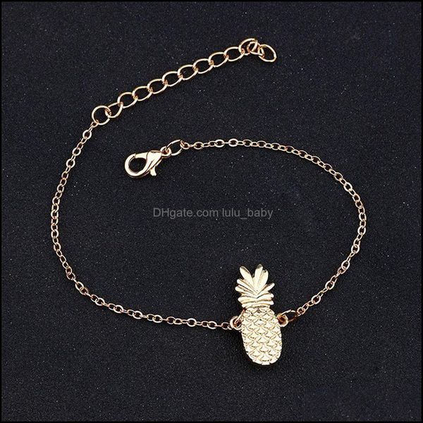 

anklets lovely hollowed-out three-nsional pine ankle chain alloy fruit drop delivery 2021 jewelry lulubaby dhmwa, Red;blue