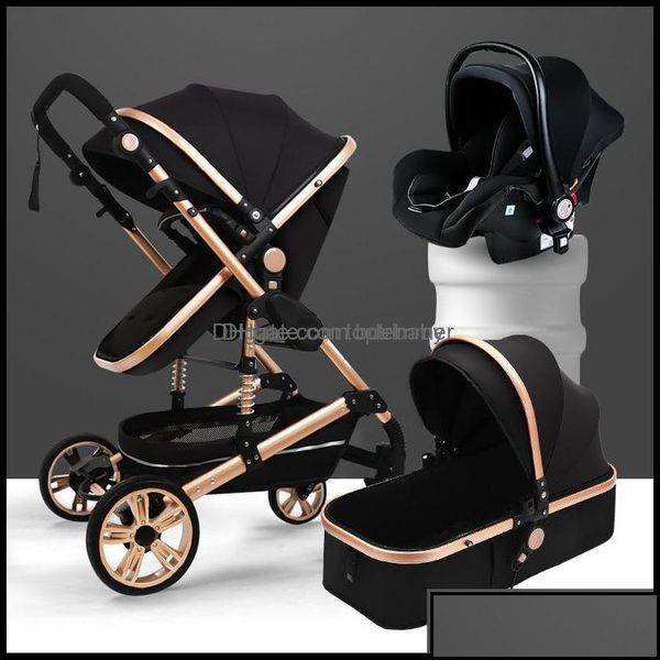 

strollers baby kids maternity luxury stroller high landview 3 in 1 portable pushchair pram comfort for born drop delivery baby b dhnxw