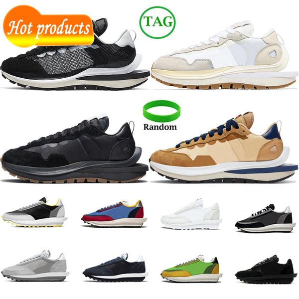 

2023 sandals waffle vaporwaffle mens casual shoes pegasus fragment undercover ldwaffle ld pure platinum white black gum nylon men women trai