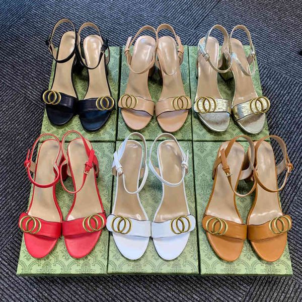 

high sandals classic heeled sandals party fashion 100% leather women dance shoe designer heels suede lady metal belt buckle thick heel woman, Black