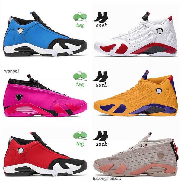 

shoes fashion basketball shoes 14 14s xiv jumpman mens women candy cane hyper royal black toe deset sand trainers sneakers 36-47 air jorden