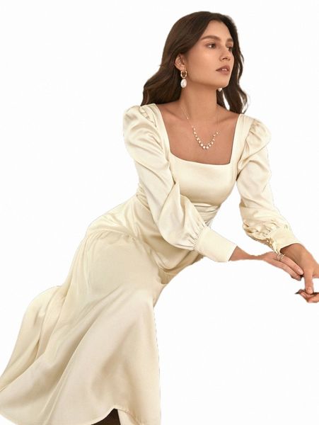 

casual dresses frenchy square neck puff sleeve dress g8ua#, Black;gray