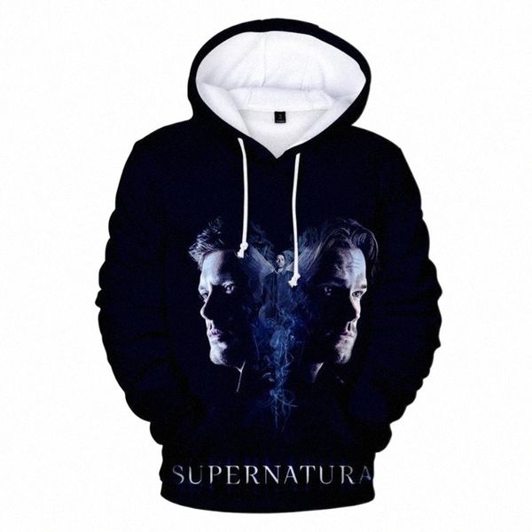 

men's hoodies & sweatshirts children's clothes 3 to 14 years old tv supernatural spn 3d hoodie sweatshirt boys girls long sleeve c, Black