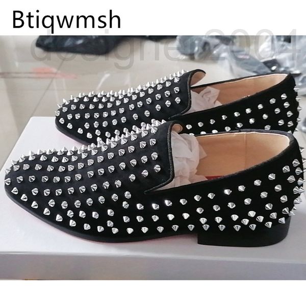 

dress shoes designer british style moccasins men's shoes pointed toe black rived slip on flat fashion party okzm