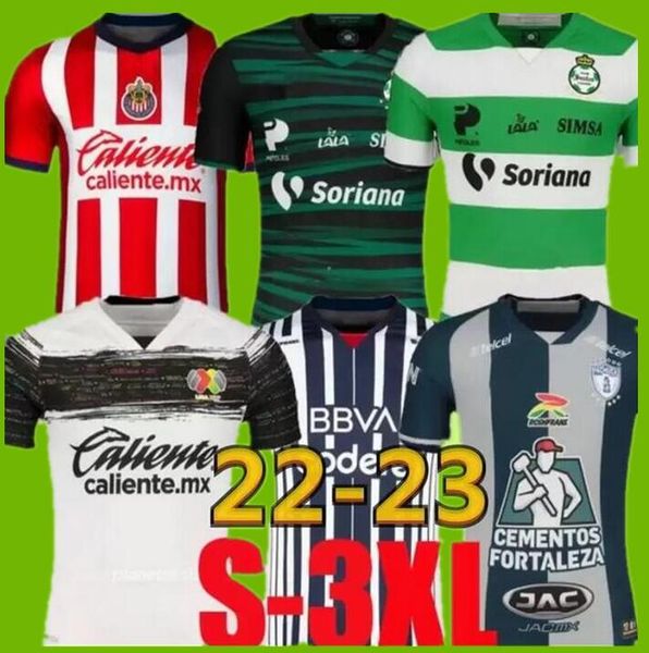 

soccer jerseys liga mx 2022 2023 all star tigres uanl pachuca santos monterrey laguna rayados guadalajara chivas home thauvin gignac nico lo, Black;yellow