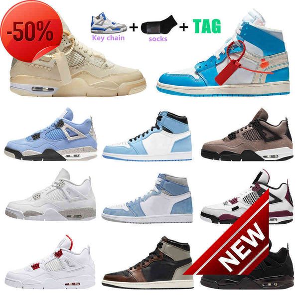 

sandals boots mens 1 high og basketball shoes university blue obsidian unc 4s shimmer black cat fire red metallic purple sail 1s hyper royal