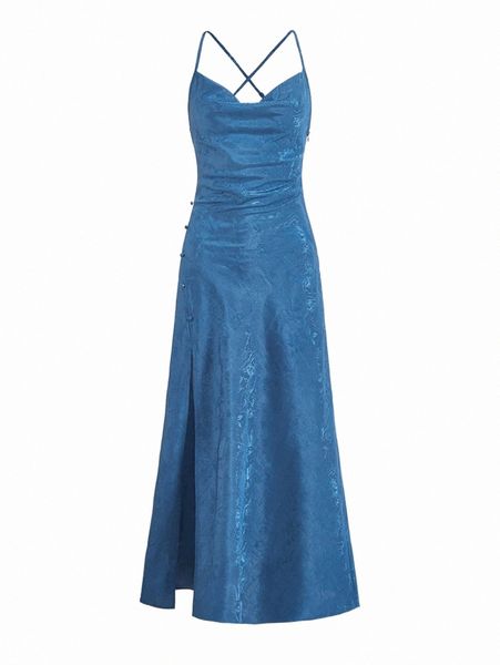 

casual dresses mod criss-cross jacquard open back dress c2fm#, Black;gray
