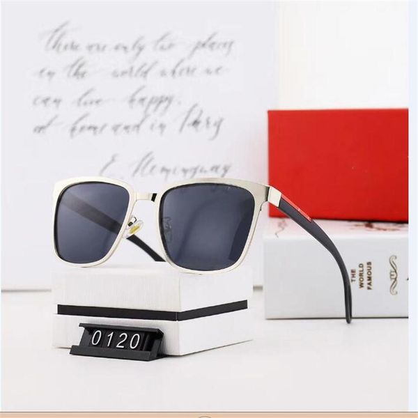

2021 classic popular sunglasses retro vintage shiny gold summer style uv400 eyewear come with box sunglasses 0805259k, White;black
