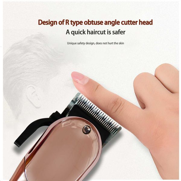 

ht sale hair clipper full transparent usb charging men's wireless purchase hair clipper