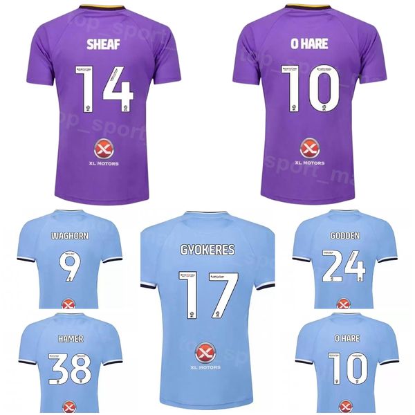 

2022 2023 fc 17 gyokeres soccer jersey 24 godden 5 mcfadzean 2 panzo 8 allen 23 dabo 38 hamer 15 hyam 14 sheaf 30 tavares 28 eccles football, Black;yellow