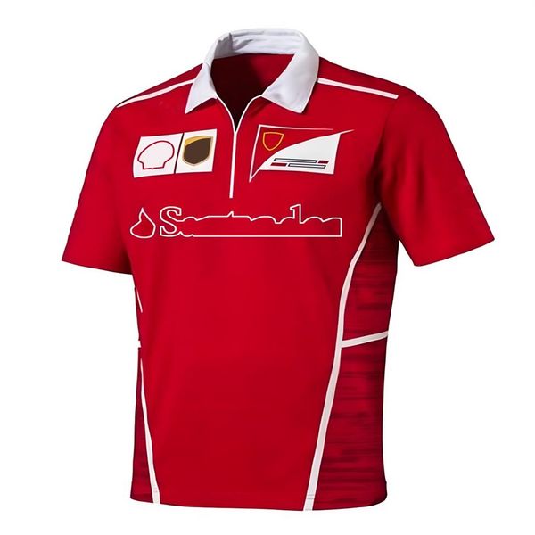 

f1 first-level equation polo shirt served racing suit short sleeve lapel t-shirt car work service speed dry 49j