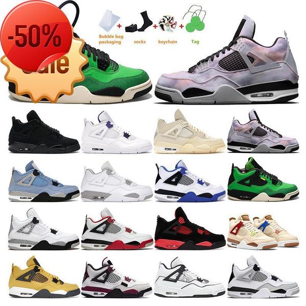 

sandals boots 4 mens basketball shoes 4s zen master black cat fire red white cement pure money cool grey women sports sneaker trainers fashi