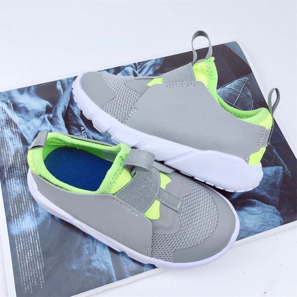 

2022 new kids flex runner 2 gs light gray green running shoes dark gray black girls boys children sneakers us size 8c-3y eur size 25-35