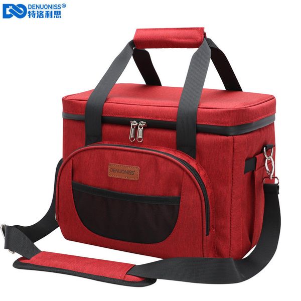 

ice packsisothermic bags denuoniss 1628l 40 cans cooler with strap picnic sac isotherme insulated for beer big meal container lunch 220827