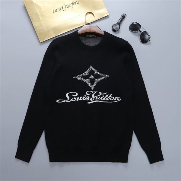 

fashion mens womens designer sweaters letters pullover men hoodie long sleeve active sweatshirt knitted sweater -3xl q063, White;black