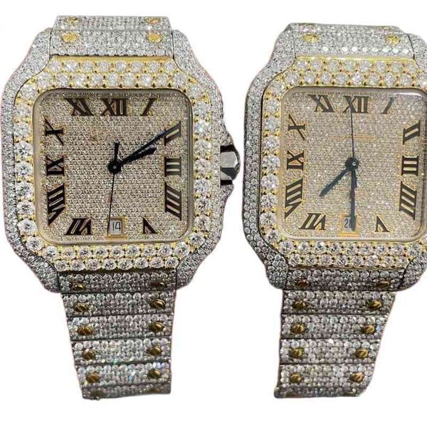 

watch stylish custom hip hop luxury dign stainls steel iced out diamonds wrist watch watch4bd6 eepg25i5 luxury watches, Slivery;brown