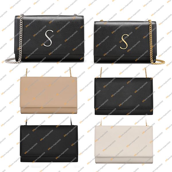 

ladies fashion designe luxury kate chain bags in grain de pouder embossed leather crossbody shoulder bag messenger bag handbags 5a 2 size 36