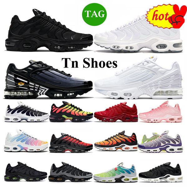 

sandals tn plus 3.0 running shoes for men women mens sneakers laser blue triple black white volt glow oreo womens breathable sneaker trainer