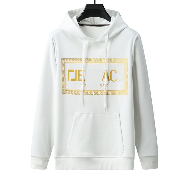 

designer men's hoodie fall winter hooded round neck fashion street wear jumper sport run casual black white m  xl 2xl 3xl 44