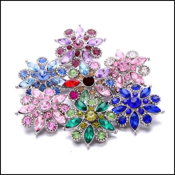 

clasps hooks wholesale mixture rhinestone snap buttons butterfly clasp 18mm metal decorative button charms for diy snaps jewelry find dheic