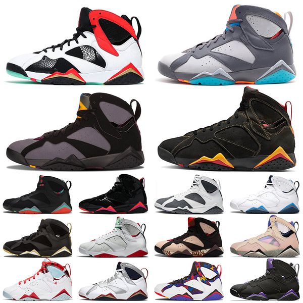 

jumpman 7s men women basketball shoes sapphire 7 vii flint greater china university blue hare raptor bordeaux paname citrus shimmer sweater, White;red