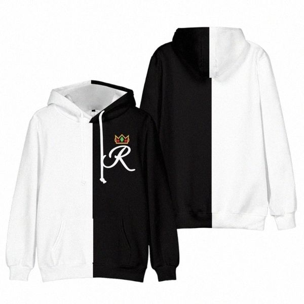 

men's hoodies & sweatshirts ranboo hoodie fashion pullover cosplay hoody oversized harajuku clothes hip hop sweatshirt casual kids outw, Black