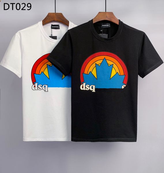 

dsq t shirts men's t-shirts white black printed crewneck t-shirt mens designer t shirt paris fashion tshirts summer tees male 100% cott