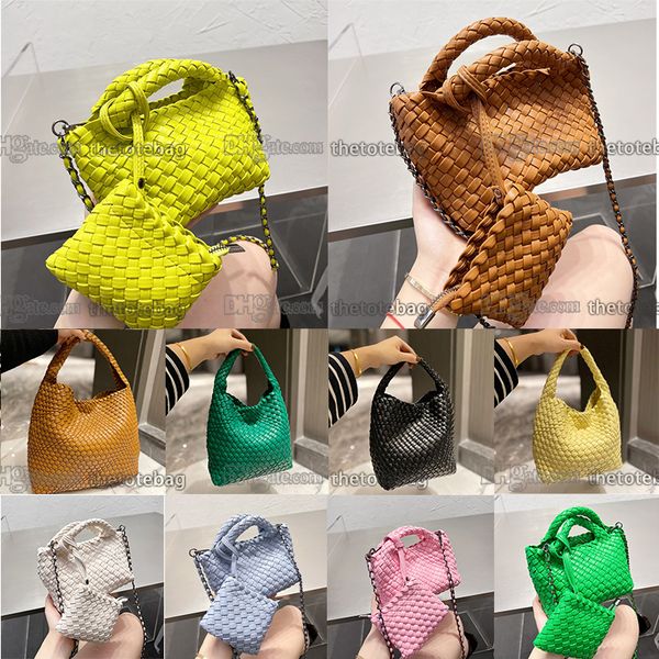 

mini cosy intreccio leather handl bag luxurys cute weave handbags composite crossbody shoulder chain bag 2 piece wallet woman arco tote bags