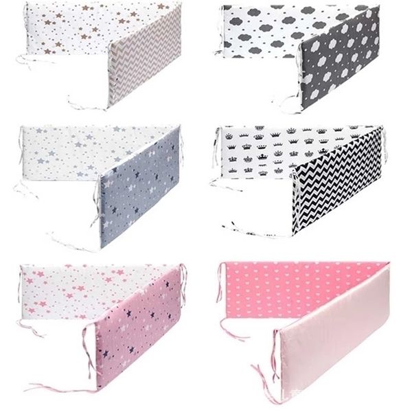 

bed rails 130cmx30cm born fence baby children drop-proof cotton crib anti-collision and anti-drop bumper 220826