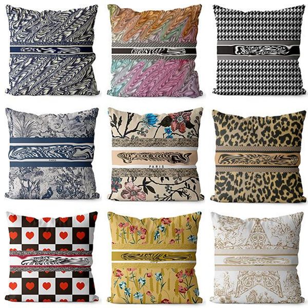 

pillow case luxury textiles designer cushion decorative pillow letters printed fashion cushions cotton covers home sofa decor car pillows sq