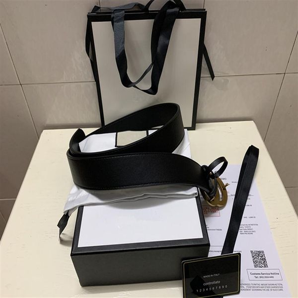 

2020 delivery designer leather belt double letter buckle leather luxury male designer women belt width 2 0cm 3 4cm 3 8cm 4 0cm size be273s, Black;brown